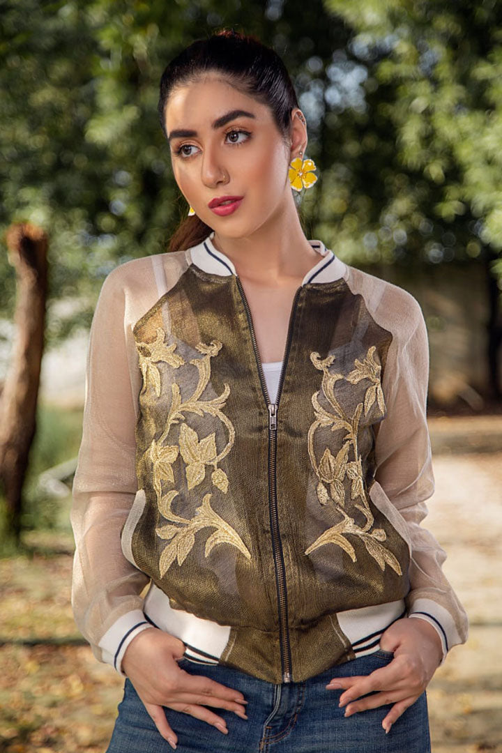 Fashion Jacket Olive & Gold